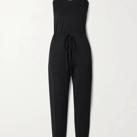 EXCELLENT Commando Butter Tank Jumpsuit. Black. $228.00 b3 - Picture 4 of 9